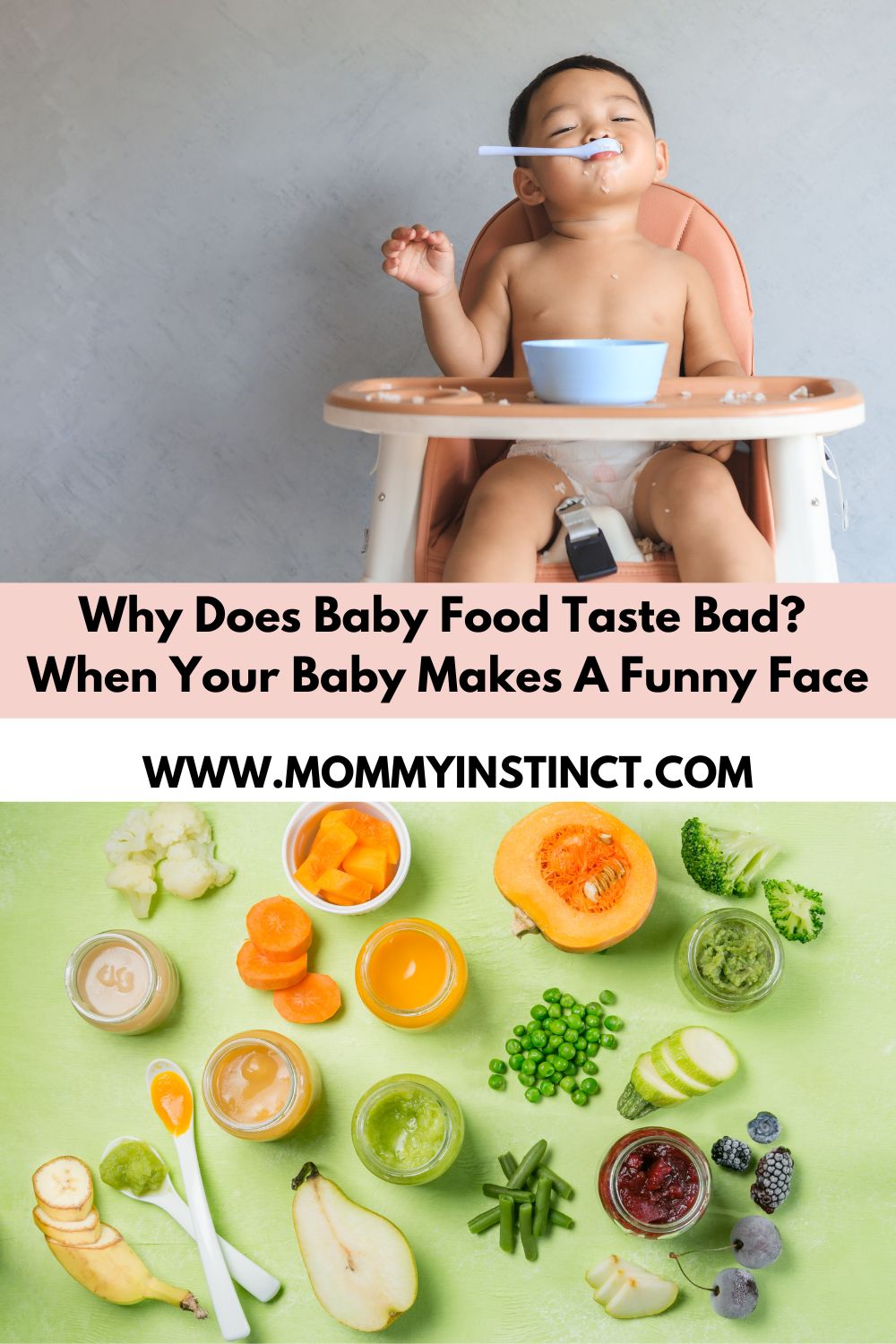 why does baby food taste bad